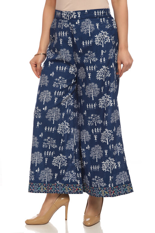 Indigo Cotton Palazzo image number 2