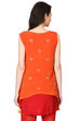 Orange A-Line Georgette Indie Top image number 4