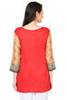 Beige Straight Polyester Reversible Kurta image number 7
