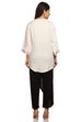 White Straight Viscose Rayon Indie Top image number 4