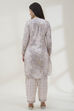 Yellow Printed Straight Kurta image number 5