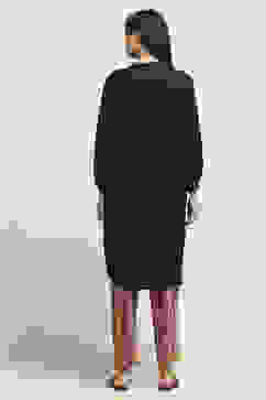 Black Viscose Rayon Straight SET image number 4