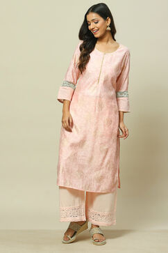 Peach Cotton Palazzo image number 0