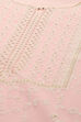 Pink Polyester Straight Kurta image number 1
