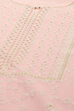 Pink Embroidered Straight Kurta image number 1