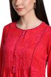 Pink Viscose Flared Indie Top image number 1