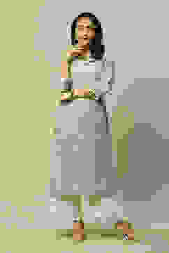 Green LIVA Straight Printed Kurta image number 0