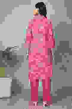 Pink Rayon Straight Kurtas image number 3