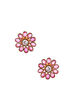Golden Metal Brass Earrings image number 1
