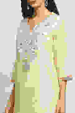 Gold Viscose Straight Set image number 1