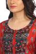 Rust Straight Viscose Kurta image number 1