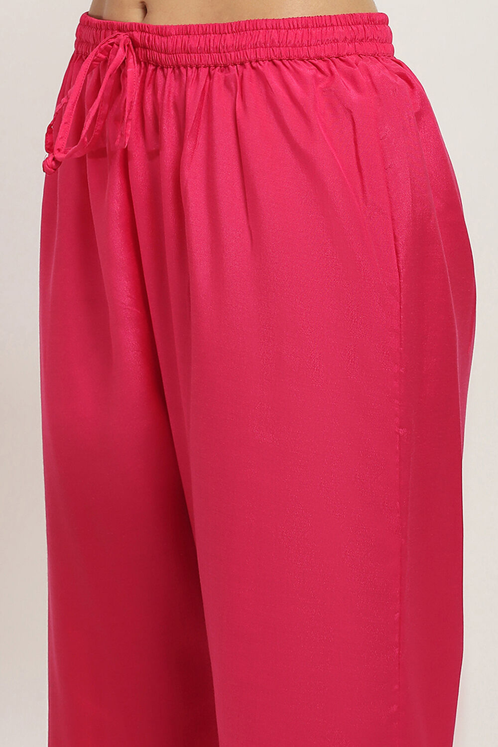 Red and Pink Tiered Anarkali Suit Set image number 2