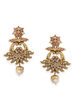 Pink Metal Brass Earring image number 0