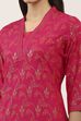 Pink Viscose Rayon Kurta Pants Set image number 1