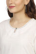 White Straight Cotton Kurta image number 1
