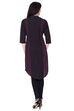 Black Straight Cotton Kurta image number 4