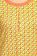 Yellow Asymmetric Viscose Rayon Indie Top image number 1