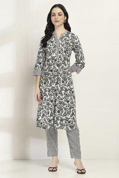 Black Viscose Straight SET image number 6