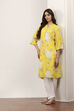 Yellow Rayon Straight Kurtas