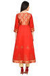 Red Anarkali Polyester Kurta image number 4