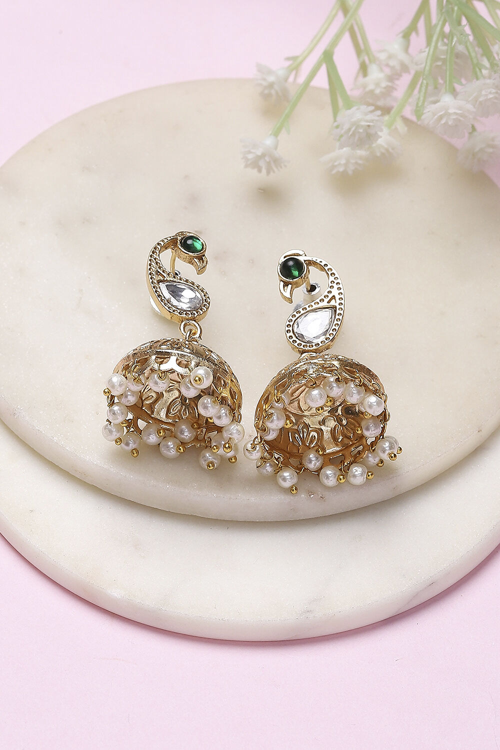 Gold Brass Jhumka image number 0