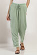Sage Green Solid Regular Pants image number 5