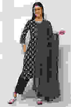 Indigo Cotton Dupatta image number 4