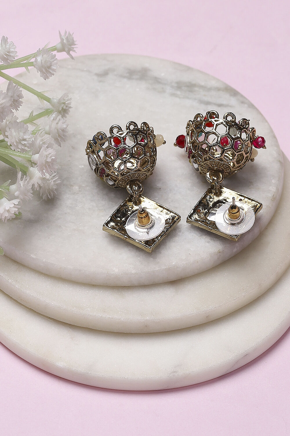 Multicolor Alloy Jhumka image number 2