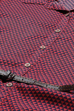 Maroon LIVA Straight Dress image number 1