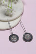 Dark Blue Oxidize Alloy Danglers image number 0