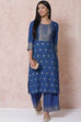 Indigo LIVA Palazzo Pants image number 4
