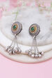 Green Brass Drop & danglers image number 0