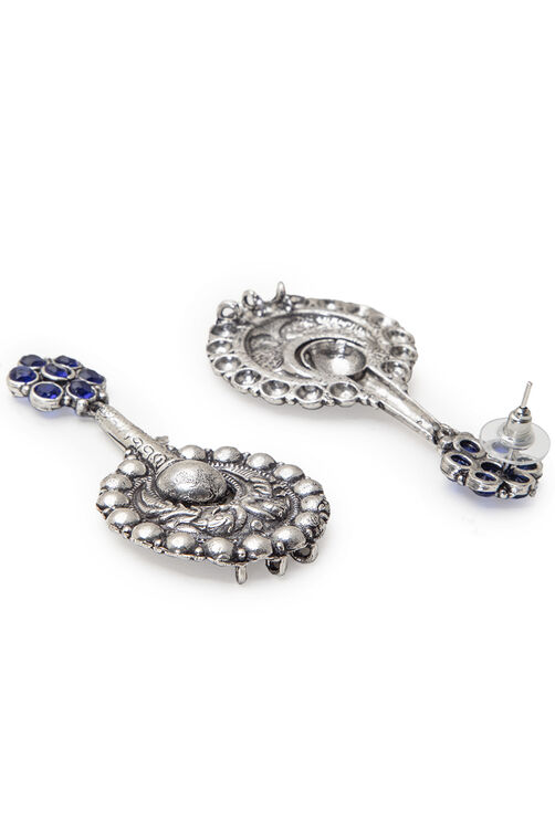 Blue Metal Brass Earring image number 2