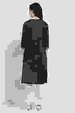 Indigo Cotton Blend Straight Kurta image number 3