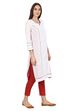 White Straight Dobby Kurta image number 2