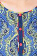 Indigo Kalidar Polyester Kurta image number 5