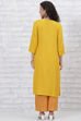 Yellow LIVA Straight  Kurta Pants Set image number 4