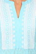 Sky Blue Cotton Straight Kurta image number 4