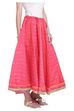 Pink Polyester Skirt image number 3