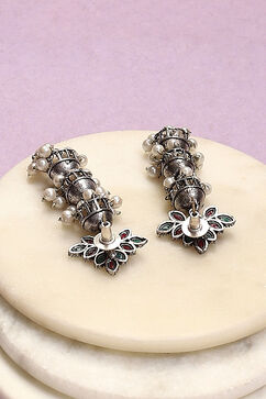 Red & Green Alloy Earrings image number 2