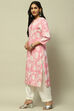 Pink Rayon Staight Kurta image number 2