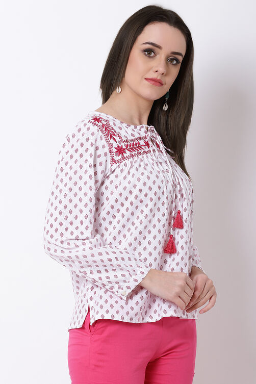 Blue Cotton Indie Top image number 3