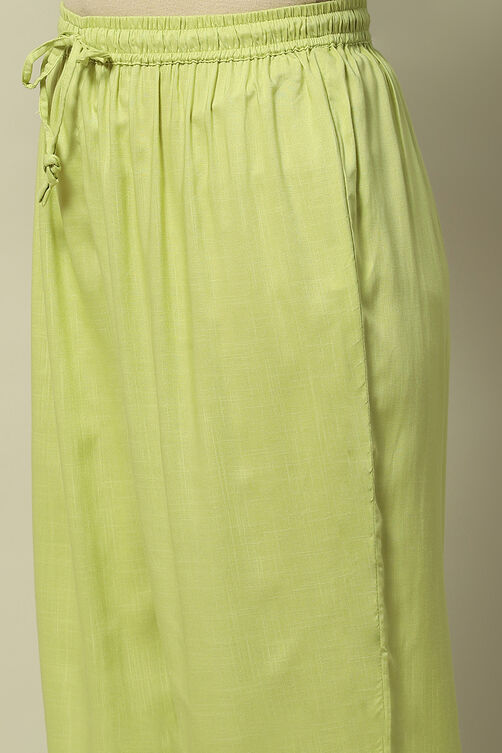 Coral Solid Straight Fit Palazzo image number 1