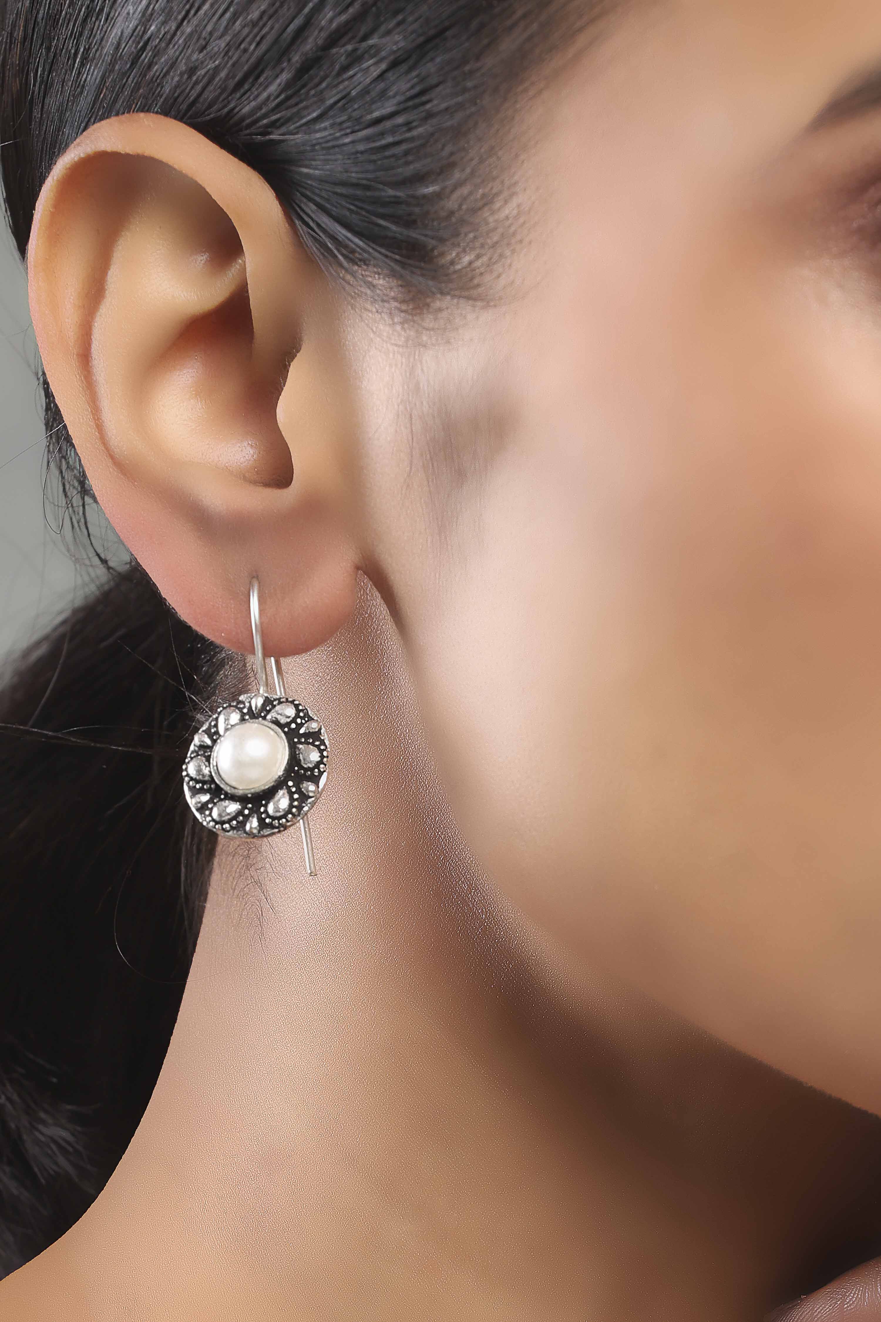 Pearl Brass Drop & Danglers image number 1