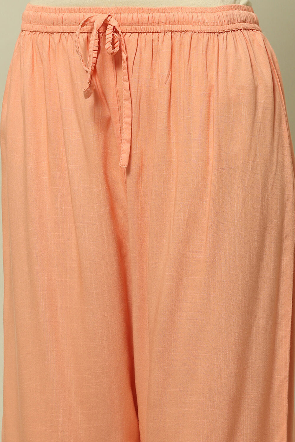 Coral Solid Straight Fit Palazzo image number 1