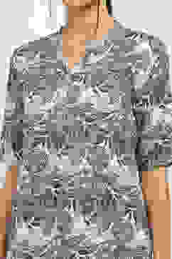 Black Printed Straight Kurta image number 1