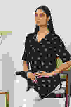 Black Rayon Straight Kurtas image number 5