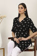 Black Rayon Straight Kurtas image number 5
