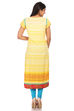 Yellow Cotton Straight Kurta image number 1