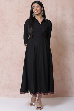Black LIVA Kalidar Dress image number 0